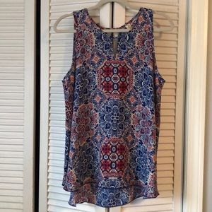 Women’s Patterned Cut Out Tank
